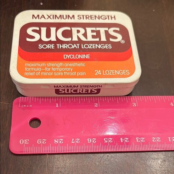 Vintage Sucrets Sore Throat Lozenges Tin - Picture 4 of 4